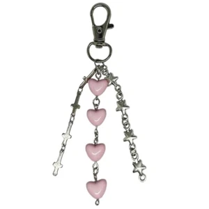 Sweet Cool Star Heart Charm Pendant Chain Phone Strap Pocket Keychain Strap - Zdjęcie 1 z 8