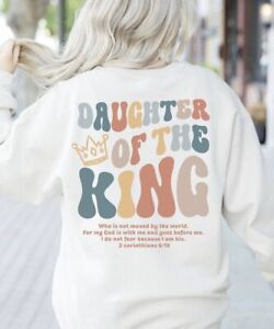 Daughter Of The King Hoodie, Bible Verse, Christian Gifts, Youth Group Church