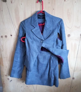 Vintage Karen Millen Blazer Skirt Set 2 Piece Suit Jacket Skirt UK 8 Hardly Worn - Picture 1 of 8