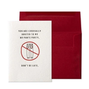 NIQUEA.D, No Party Pants Valentine's Day Card - Picture 1 of 4