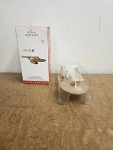 Hallmark Keepsake Star Trek USS Enterprise Pilot Version 50th Anniversary Gold - Picture 1 of 5