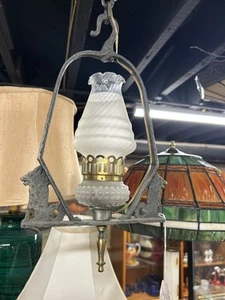 Antique Virden Dog Head Light Fixture Arts and Crafts - Picture 1 of 5