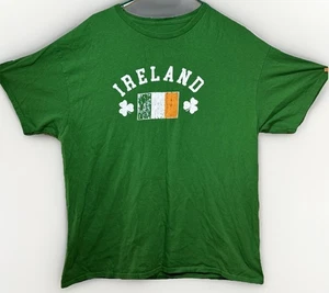 Irland Flagge Herren T-Shirt Größe Large irisch grün weiß orange Kleeblatt Tourist Tee - Bild 1 von 8