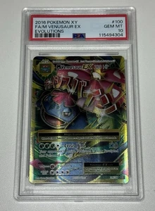 Pokemon XY Evolutions 2016 Mega M Venasaur EX 100/108 Ultra Rare English PSA 10 - Picture 1 of 2