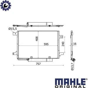 CONDENSER AIR CONDITIONING AC 369 000S FOR MERCEDES-BENZ B-CLASS/Sports/Tourer - Picture 1 of 8
