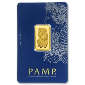 10 gram Gold PAMP Lady Fortuna VERISCAN™ Bar w/ Assay - Picture 1 of 5