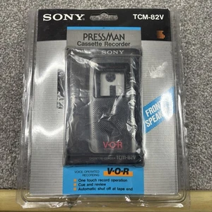 Sony Cassette Recorder Handheld Player Pressman Dictation Machine TCM-82V NOB - Picture 1 of 11
