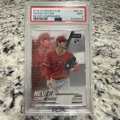 2018 Topps Stadium Club Shohei Ohtani RC Never Compromise #NC-SO PSA 9 Rookie 🔥 - Image 1 of 4