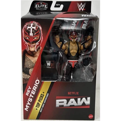 WWE Elite Top Picks 2025 NETFLIX wave 4 REY MYSTERIO Mattel NEW Action Figure - Immagine 1 di 4