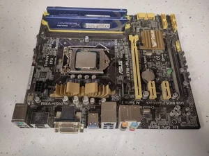 Asus Z87M-PLUS mATX Motherboard Bundle – i7-4770K, 16GB DDR3, Cooler, USB 3 Card - Zdjęcie 1 z 7