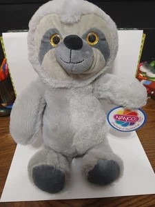 Nanco Gray Sloth Plush Stuffed Animal New With Tag NWT - Picture 1 of 1