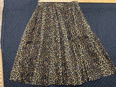 Falda Vixen by Micheline Pitt Talla Grande Columpio Estampado Leopardo Foto 1 de 4