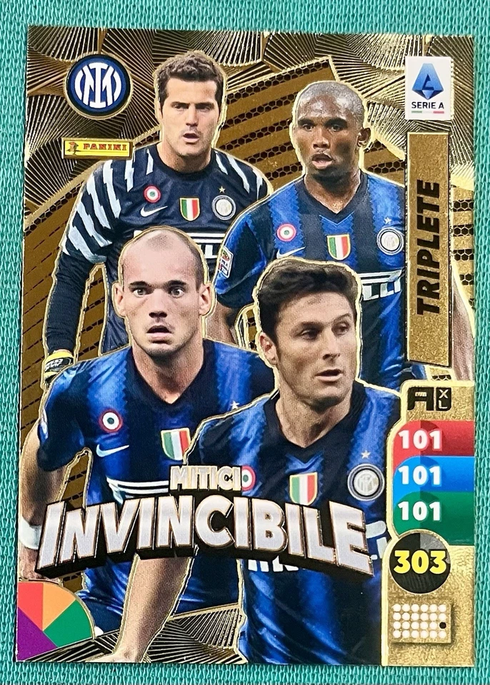 ADRENALYN XL CALCIATORI 2025-26 CARD MITICI INVINCIBILE INTER RARA 2026 - Immagine 1 di 1