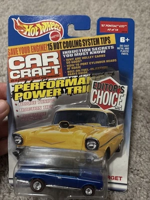 2000 Hot Wheels Car Craft Editor's Edition 5/16 '67 PONTIAC GTO Blue w/RealRider - Image 1 of 3