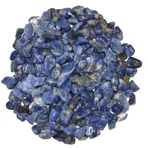 Piedras caídas de sodalita de 3 libras - Grado 2 - XXSmall - 0,25" a 0,75" promedio - Imagen 1 de 3