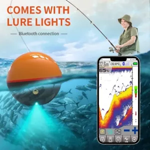 Erchang F68 Echolot zum Angeln 125khz/330khz Wireless Sounder Fischfinder - Bild 1 von 5