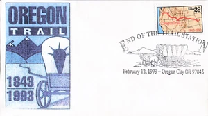 Cubierta de evento postal, End of the Oregon Trail, Oregon City, Oregon, 1993 - Imagen 1 de 1