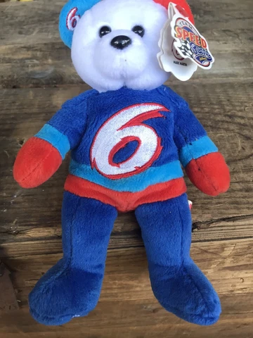 Nascar Team Beans Speed Mark Martin 6 Plush 8" Beanbag Teddy Bear NWT 1999 Ages Cover