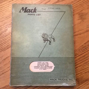 Mack LRX 4x2 DUMP TRUCK PARTS MANUAL CATALOG BOOK LIST GUIDE #2303, CUMMINS ENG - Bild 1 von 5