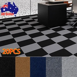 AU Carpet Tiles Commercial Retail Office Premium Flooring Self Adhesive 50*50CM - Picture 1 of 12