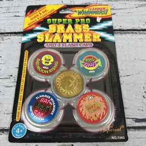 Slammer Whammers! Super Pro Brass Slammer & 4 Flash Caps 1994 #7460 Vintage - Picture 1 of 6