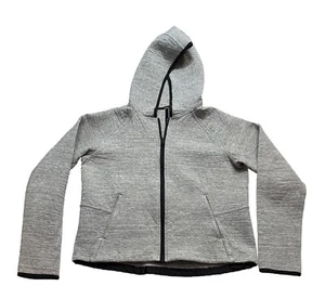 Lululemon City Bound Hoodie Womens 8 Heathered Space Dyed Gray Full Zip Running - Picture 1 of 6