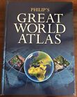 Cartes mondiales 2001 Philip's Great World Atlas avec images satellites