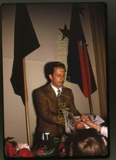 Driver Dinner - Mel Kenyon - 1970 USAC Indianapolis 500 - Vintage Race Slide