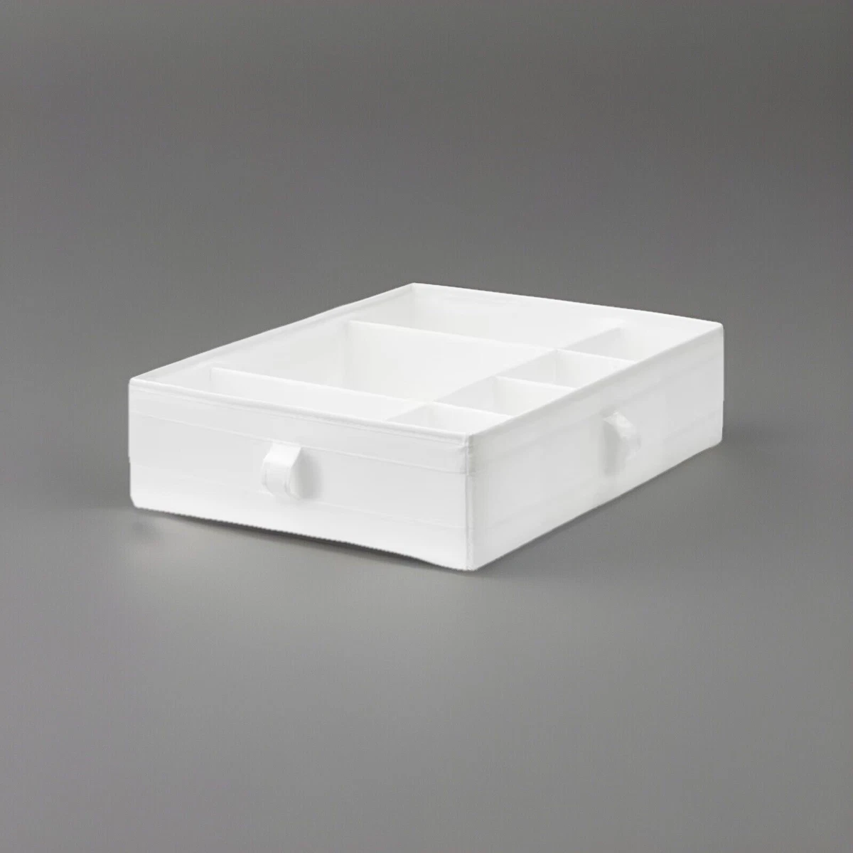 IKEA SKUBB Organizer Mit Fächern – Weiß, Aus Polyester, Zusammenklappbar, Mit Klettverschluss