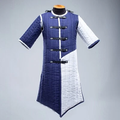 Gambesón medieval grueso acolchado para guerreros Foto 1 de 2