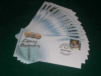 Greece 2004 Olympic Winners Official Cover SET of 16 - Image 1 of 2