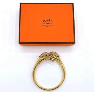 Hermes Cheval Horse Bangle Gold - Picture 1 of 9