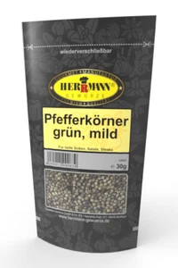 Pfefferkörner grün 30g ohne Zusatzstoffe ohne Glutamat Herrmann Gewürze - Bild 1 von 3