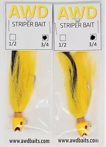 ESCA DA PESCA AWD STRIPER SORRIDENTE CODA A BOCCA APERTA 2PKS - Foto 1 di 13