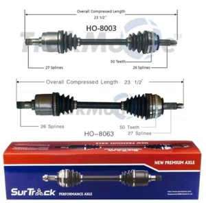 For Acura Integra FWD 90-93 Pair Set of Front Left & Right CV Drive Axle Shafts - Picture 1 of 1