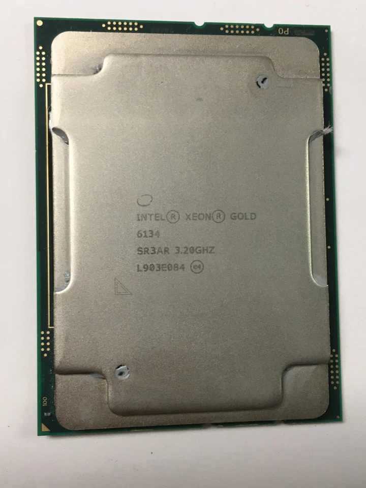 Zócalo CPU Intel Xeon Gold 6134/SR3AR 3,20 GHz 24,75 MB 8 núcleos LGA3647 Foto 1 de 1