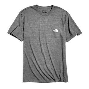 The North Face Mens - Simple Logo Tri-blend pocket S/S Tee T-shirt - Medium Grey - Picture 1 of 1
