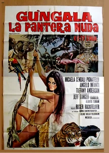 Gungala La Pantera Nuda (Kitty Swan) Italienisches Filmplakat Manifest (4F) 60er - Bild 1 von 3