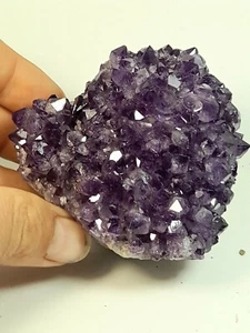 Stalagmite hérisson D'Amethyste d'Uruguay 505g belle couleur amas amethyste - Picture 1 of 11