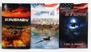 Operation Firestorm, Rescue Flight & Kinsman - Paperbacks By Sparks, Carl A.-NEW - Picture 1 of 3
