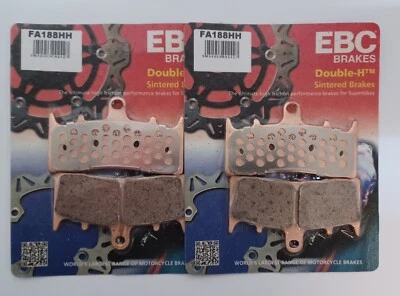 Pastillas de freno de disco delanteras sinterizadas EBC (2 juegos) para KAWASAKI ZRX1100 (1996 a 2000) Foto 1 de 4