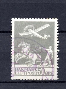 Denmark 1929 old 50 Ore airmail-stamp (Michel 180) nice used - Picture 1 of 2