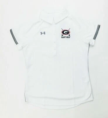 Under Armour Georgia Bulldogs East Golf SS Rival Polo Women's XS White 1306686 - Image 1 of 2