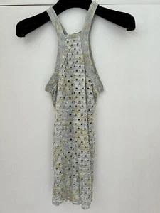 Rare Find! michiko koshino Laser Cut Tank Top S-M Japan - Picture 1 of 6