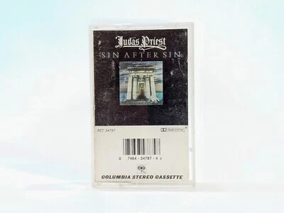Judas Priest "Sin After Sin" (Cassette Tape, Columbia) - Image 1 of 3
