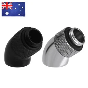 G1/4 Screw Thread 45 Degree Elbow Rotation Brass Adapter Connector Fitting - Afbeelding 1 van 15