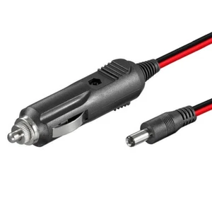 H37 KFZ Auto Adapter 12V DC Stecker 5A 5,5X2,1mm Zigarettenanzünder Kabel 120cm - Picture 1 of 10
