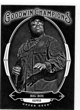 Big Boi Outkast 2020 Upper Deck Goodwin Champions Black & White SP Variaton