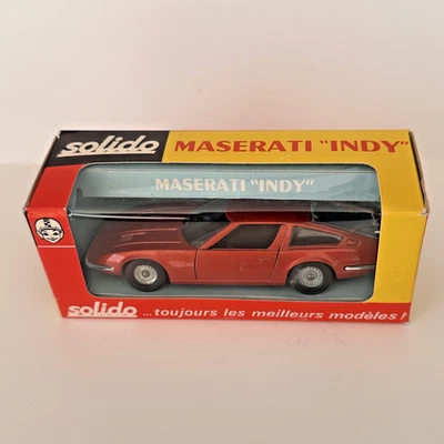 SOLIDO Nº 185 Vintage 1/43 Hecho en Francia MASERATI "INDY" En Caja Foto 1 de 4