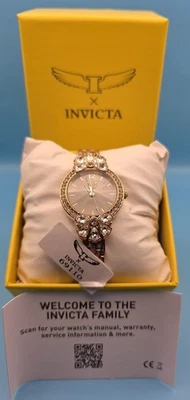 Invicta Wildflower I Women's Watch Rose goldtoned 69110 30mm New In Box #0318 - Image 1 of 4